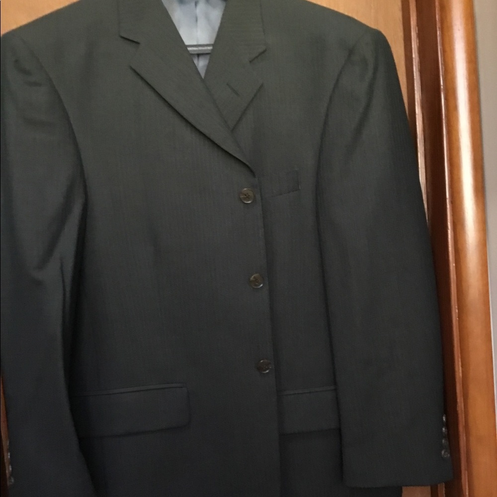 Claiborne Brown Men’s Blazer Coat 100% Wool 42S